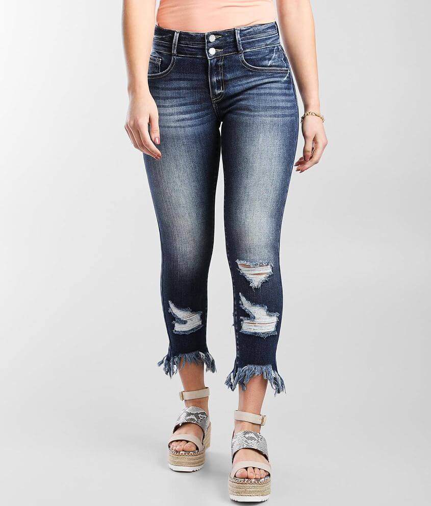 KanCan Signature Kurvy Mid-Rise Ankle Skinny Jean front view