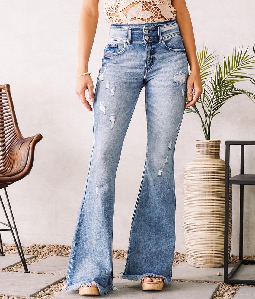 Womens super best sale flare jeans