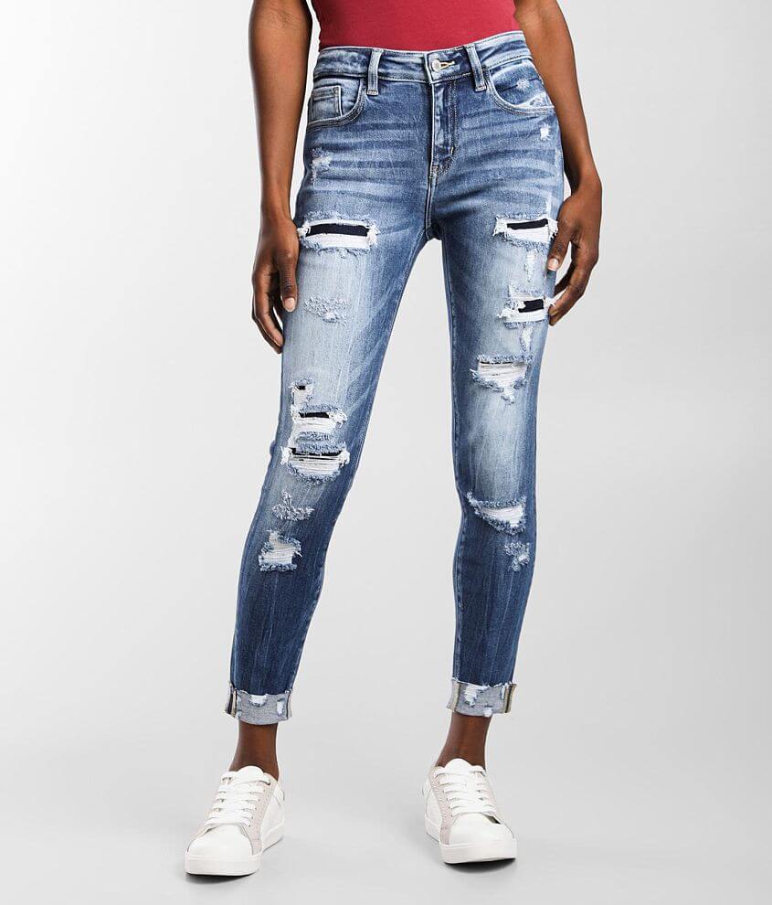 KanCan Signature Mid-Rise Ankle Skinny Jean front view