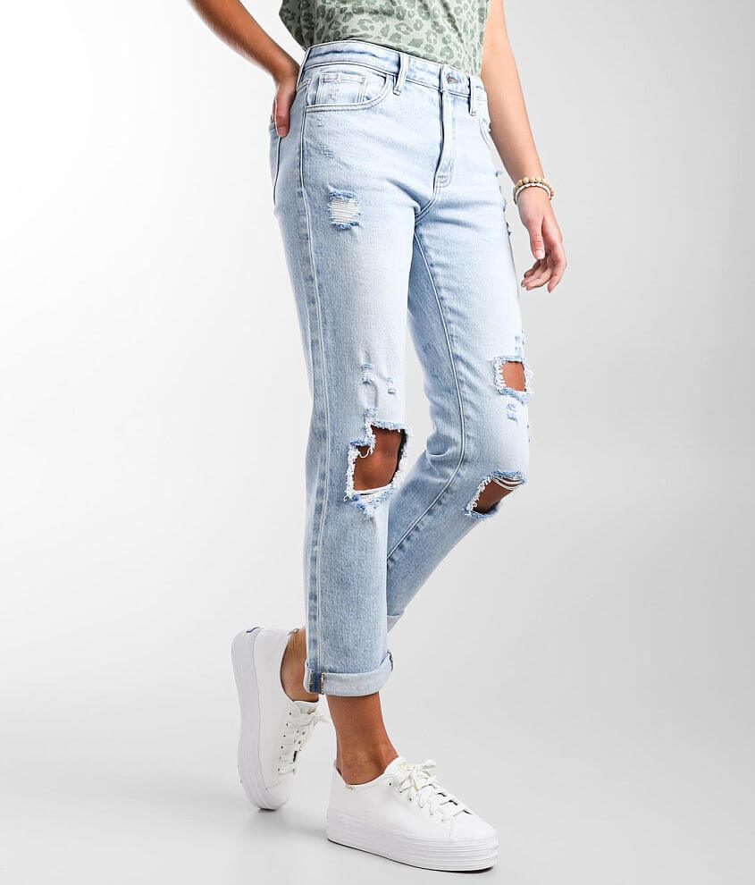 KanCan Signature High Rise Relaxed Stretch Jean front view