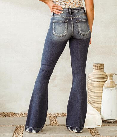 KanCan Signature Kurvy Mid-Rise Flare Stretch Jean BACK
