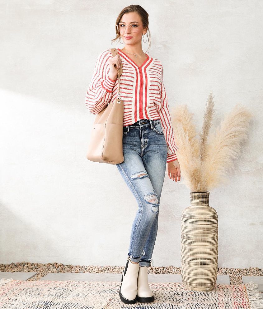 High Rise Ankle Skinny Jean