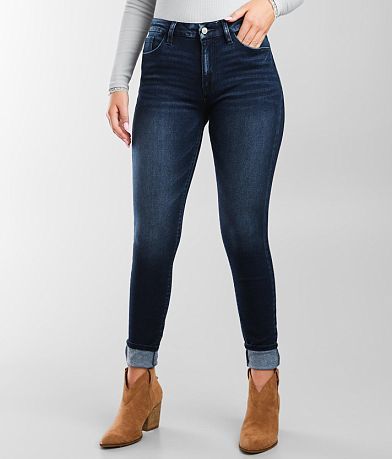KanCan Signature Kurvy Mid-Rise Ankle Skinny Stretch Jean front view