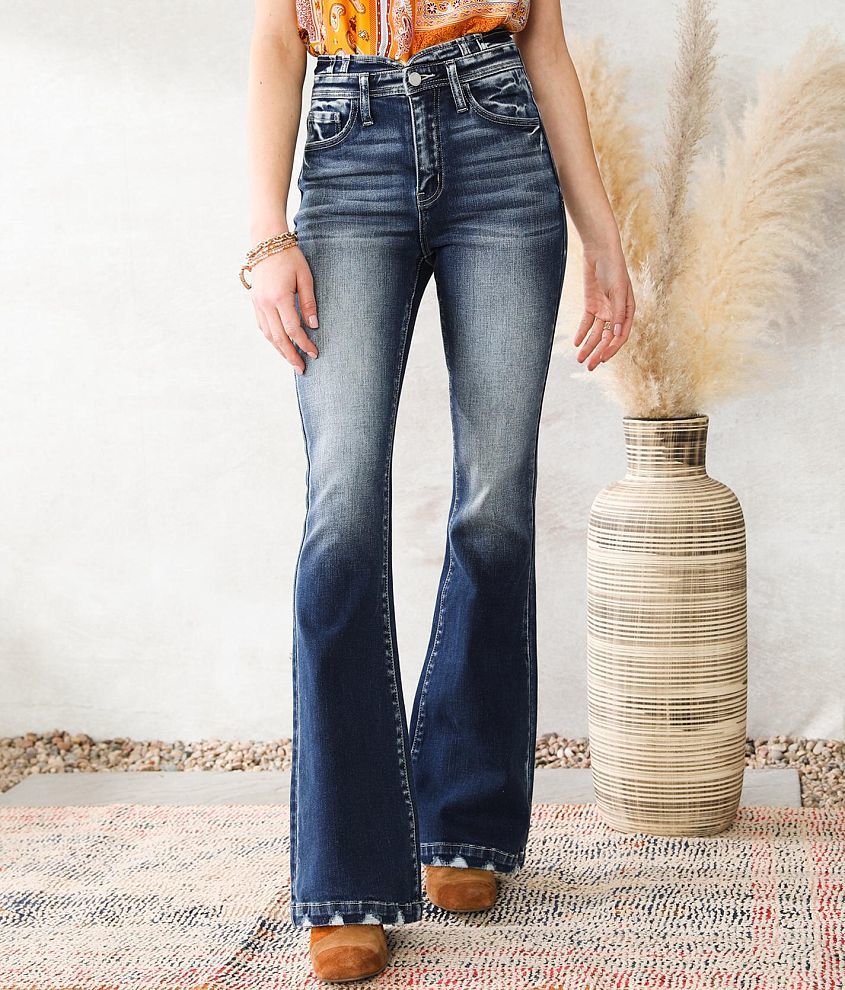 KanCan Signature High Rise Flare Stretch Jean front view