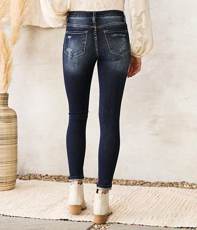 KanCan Signature Mid-Rise Ankle Skinny Jean BACK