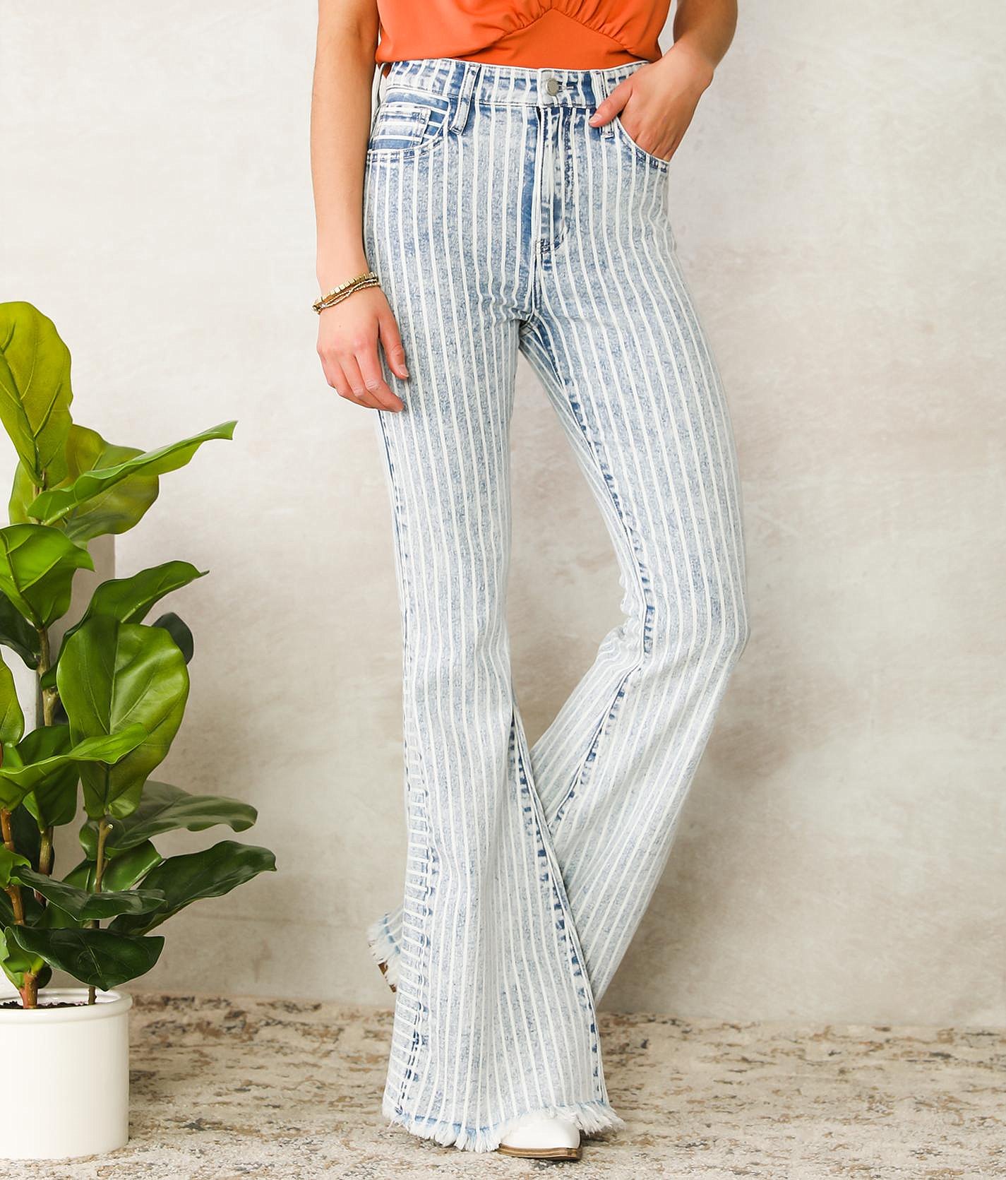 signature high rise super flare jean kancan