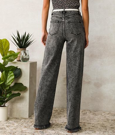 KanCan Signature High Waisted Wide Leg Jean back view