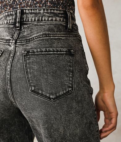 KanCan Signature High Waisted Wide Leg Jean back pocket view