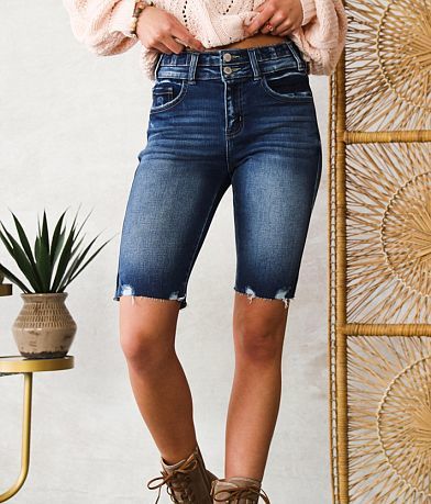 High Waist Bermuda Shorts