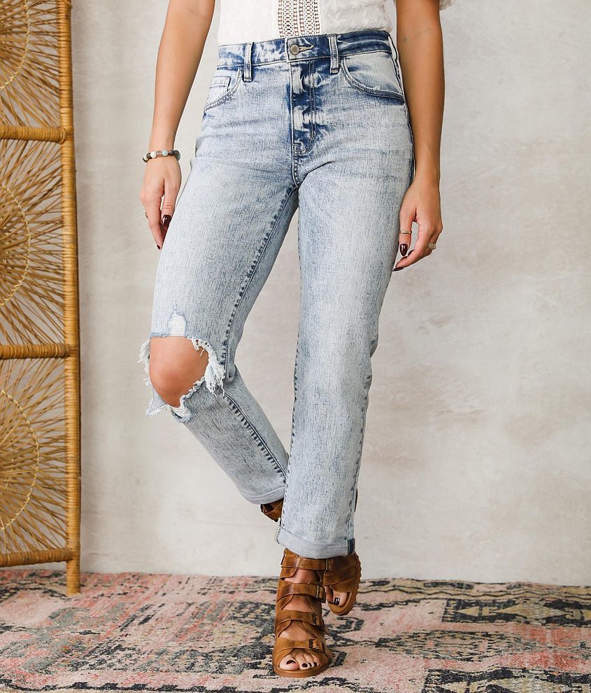 KanCan Signature High Rise Relaxed Stretch Jean front view