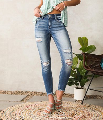 KanCan Signature Mid-Rise Ankle Skinny Jean front view