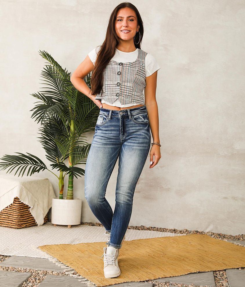 Kurvy Mid-Rise Ankle Skinny Jean