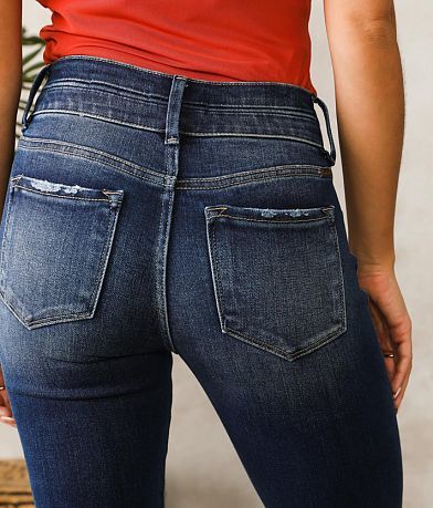 KanCan Signature High Rise Split Flare Jean BACK_POCKET