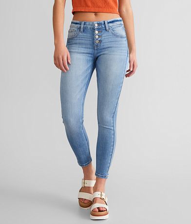 KanCan Signature Mid-Rise Ankle Skinny Stretch Jean front view
