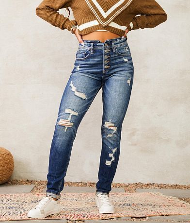 KanCan Signature Kurvy Ultra High Skinny Jean front view