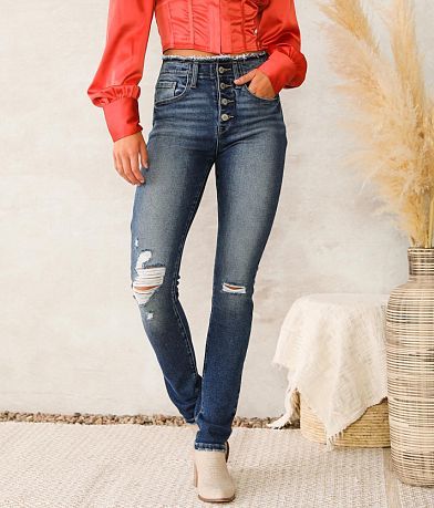 KanCan Signature High Rise Classic Skinny Jean front view