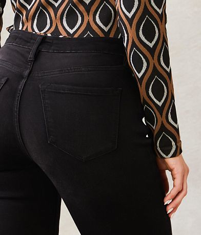 KanCan Signature Kurvy Mid-Rise Flare Jean back pocket view