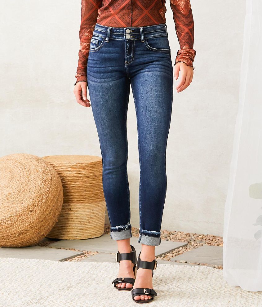 KanCan Signature Mid-Rise Ankle Skinny Jean front view