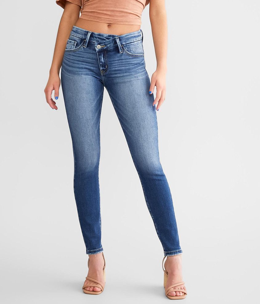 KanCan Signature Mid-Rise Ankle Skinny Stretch Jean front view