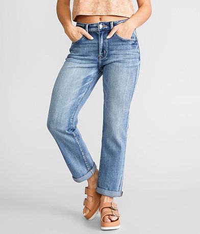 KanCan Signature High Rise Relaxed Stretch Jean full left side view
