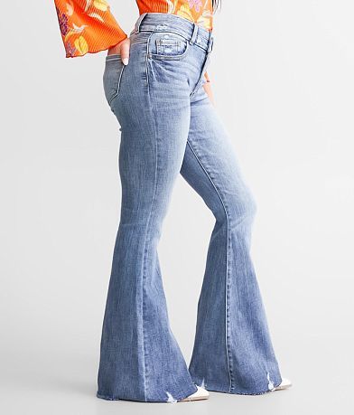 KanCan Signature High Rise Super Flare Stretch Jean full left side view