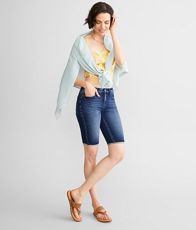 KanCan Signature Mid-Rise Bermuda Stretch Short misc detail 1 view