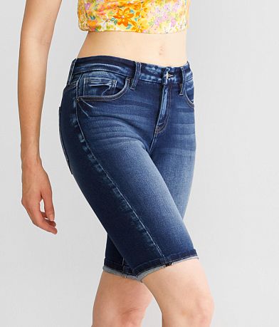 KanCan Signature Mid-Rise Bermuda Stretch Short full right side view