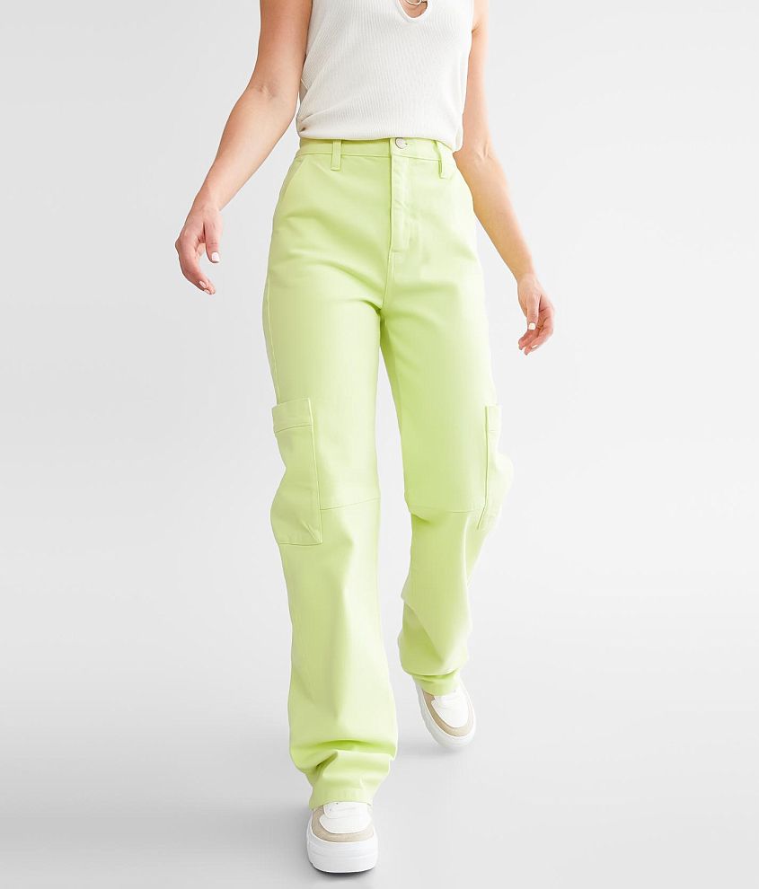 KanCan Signature 90s Straight Cargo Stretch Pant front view