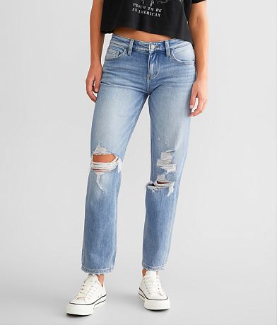 KanCan Signature Mid-Rise Relaxed Stretch Jean front view