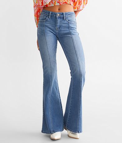 KanCan Signature Mid-Rise Flare Stretch Jean front view
