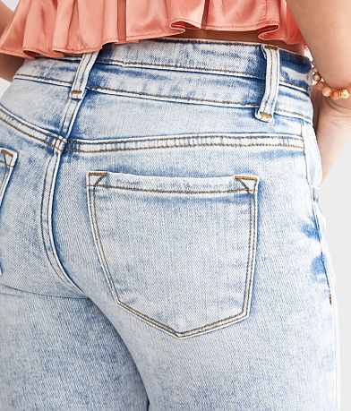KanCan Signature Mid-Rise Ankle Skinny Stretch Jean back pocket view