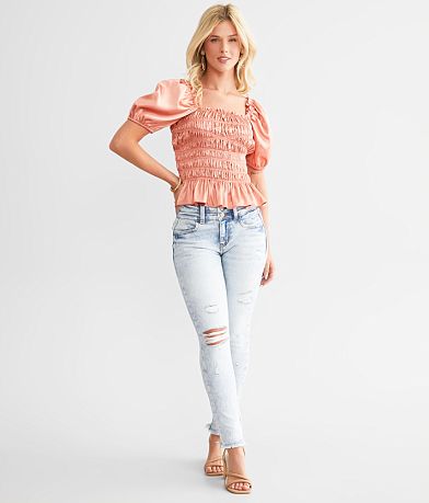 KanCan Signature Mid-Rise Ankle Skinny Stretch Jean misc detail 2 view