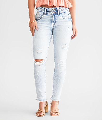KanCan Signature Mid-Rise Ankle Skinny Stretch Jean front view