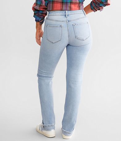 KanCan Signature Kurvy Mid-Rise Straight Stretch Jean BACK