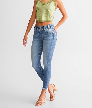 KanCan Signature Mid-Rise Ankle Skinny Stretch Jean front view