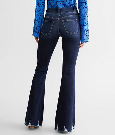 KanCan Signature Mid-Rise Flare Stretch Jean back view