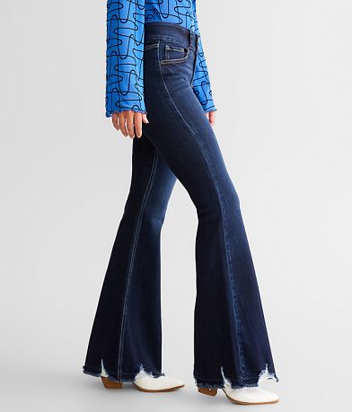 KanCan Signature Mid-Rise Flare Stretch Jean full left side view