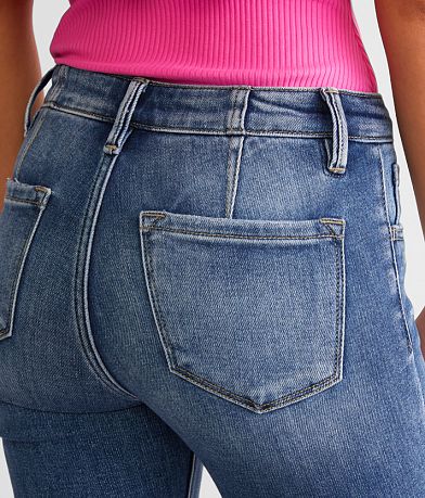 KanCan Signature Mid-Rise Ankle Skinny Stretch Jean back pocket view