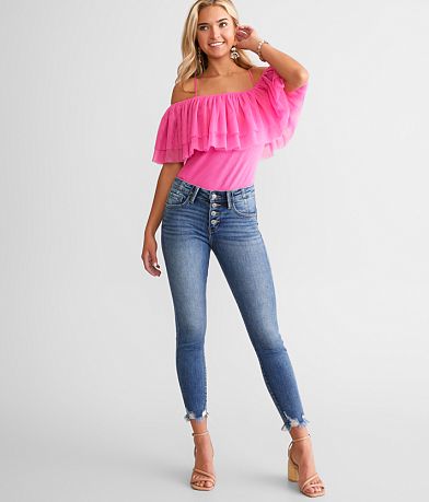 KanCan Signature Mid-Rise Ankle Skinny Stretch Jean misc detail 2 view