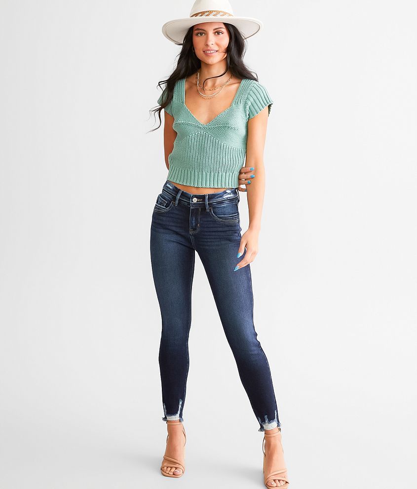 Kan Can Signature Mid-Rise Ankle Skinny Stretch Jean