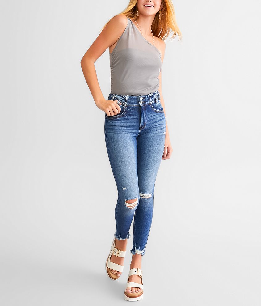 Kan Can Signature High Rise Ankle Skinny Stretch Jean