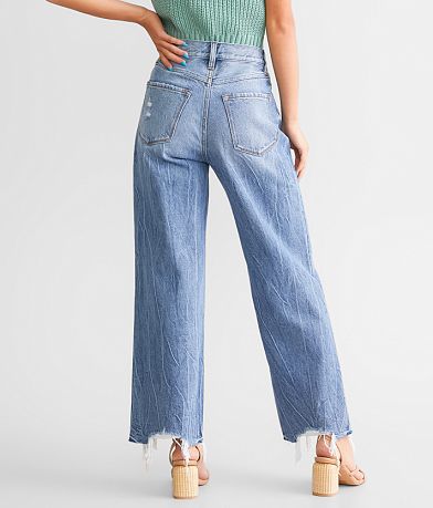 KanCan Signature 90&apos;s Cropped Wide Leg Jean back view