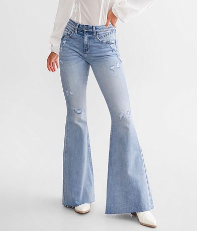 KanCan Signature High Rise Super Flare Stretch Jean front view