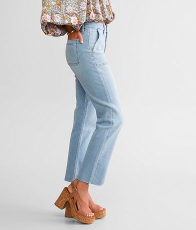 KanCan Signature High Rise Cropped Straight Stretch Jean full right side view
