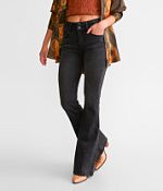 Grey Marl Super Foldover Waist Flare Lounge Pants | Bottoms