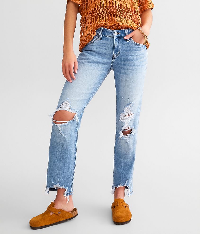 KanCan Signature Mid-Rise Relaxed Stretch Jean front view