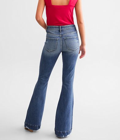 KanCan Signature High Rise Flare Stretch Jean back view