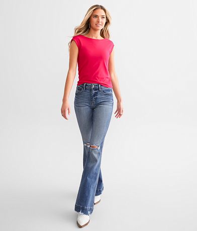 KanCan Signature High Rise Flare Stretch Jean misc detail 2 view