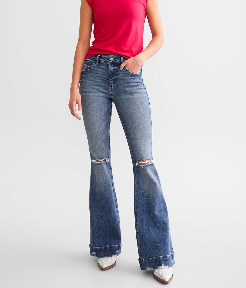 Kan Can Signature High Rise Flare Stretch Jean