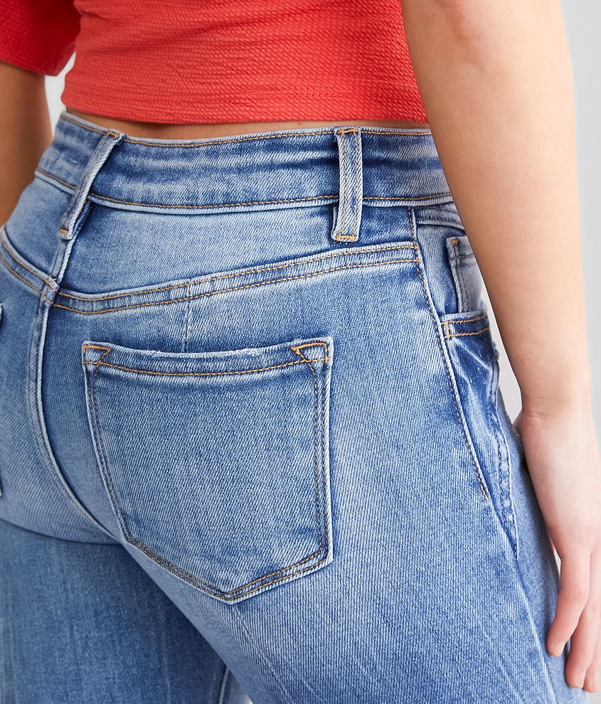 Mid-Rise Flare Stretch Jean